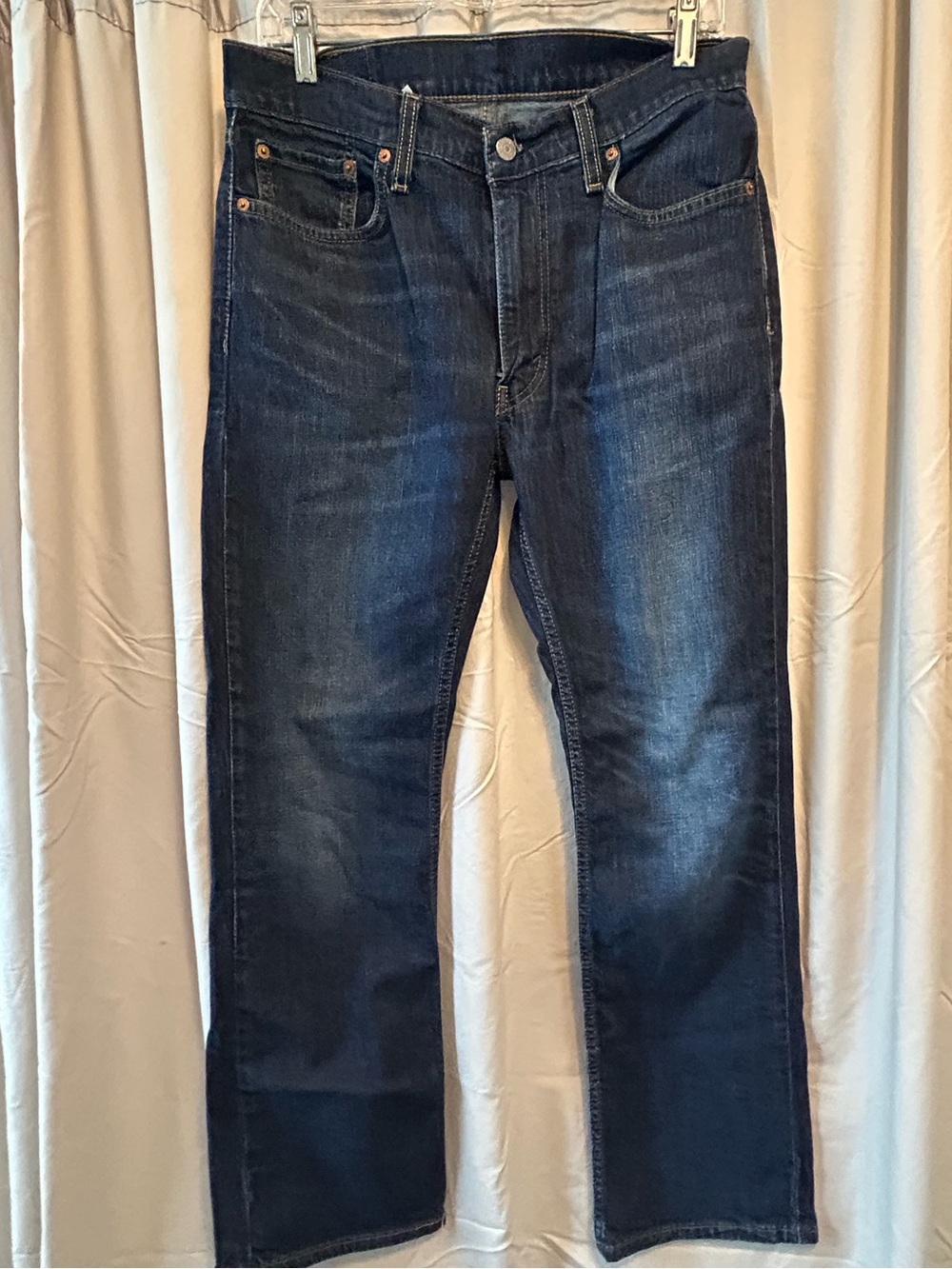 Levi's Men's Dark Blue Straight Jeans